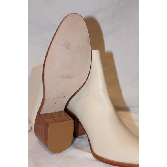 Nisolo Women's Dari Leather‎ Zip Up Commuter Boots Bone Size 8 NWOB $250 - Picture 6 of 6